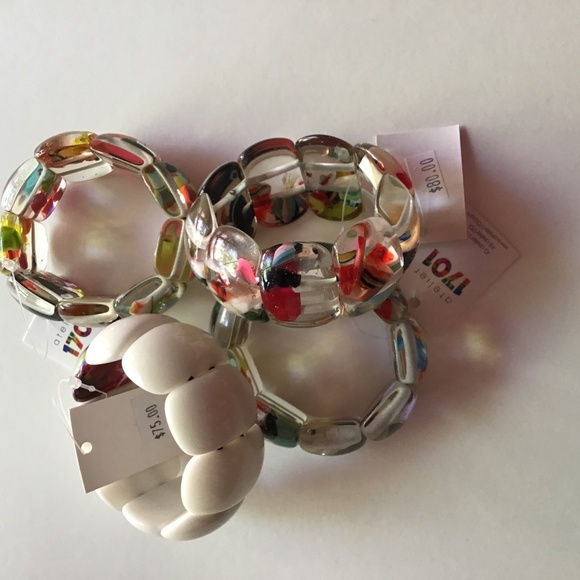 Atelier 1701 Jewelry - Brazilian acrylic stretch bracelets